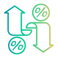 price Line Gradient Icon