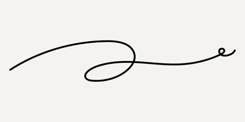 Elegant black line art, hand drawn vector