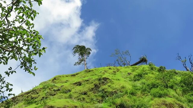 Time-lapse Video of Clouds passing over the Buddhist Monastery of Taung Kalat in Myanmar