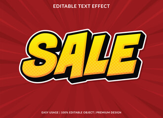 sale text effect label promotion ads poster background element design