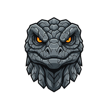 Tengkorak singa gotik vektor ilustrasi tato kengerian simbol kematian