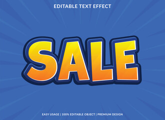 sale text effect label promotion ads poster background element design