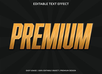premium text effect luxury modern letter font style 