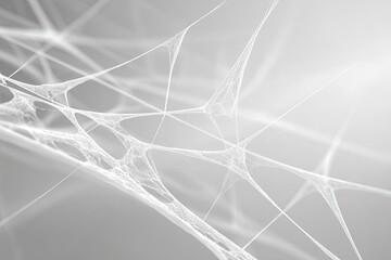 Abstract Network Design Pattern In Light Gray