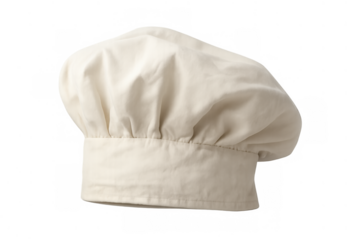 Chef hat or toque for culinary professionals, an iconic uniform item for cooking staff and gastronomy expertise