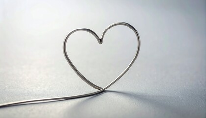 Heart Shaped Wire Symbolizing Love and Affection