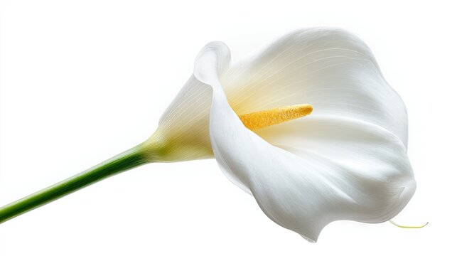 White Calla Lily Close Up