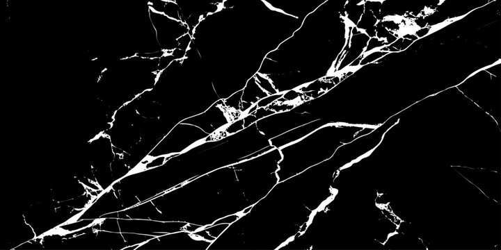 "Black marble texture with sharp white veins creating a striking contrast. Perfect for luxury backgrounds, modern design, architecture, flooring, and digital surface pattern applications"