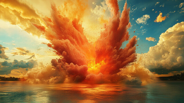 A canvas dissolves into glowing particles, symbolizing imagination, creativity, and transformation as abstract fragments flow into a dynamic, ethereal digital space.