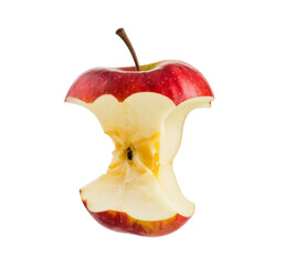 apple core isolated on white background