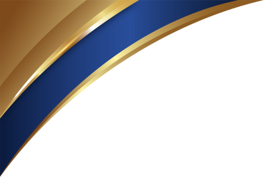 Elegant Abstract Background with Gold and Blue Waves