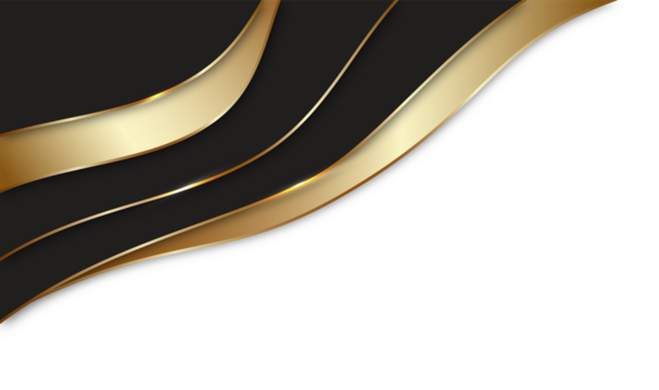 Elegant Golden Waves on Black - Abstract Background