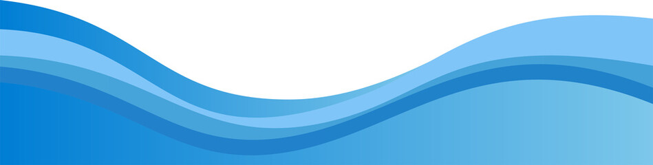 Obraz premium Abstract Water Waves - Blue Gradient Background