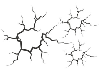 Collection of Element illustration , hole in the ground, silhouette , outline, scratched, Brush stroke