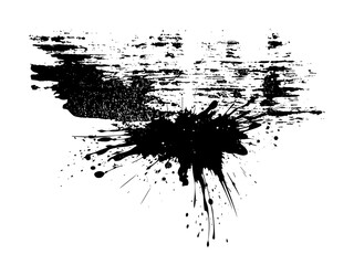 Collection of Element illustration , hole in the ground, silhouette , outline, scratched, Brush stroke