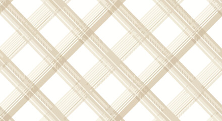 Elegant Grid Pattern with Beige Lines on White Background Subtle Diagonal Design for Versatile Use