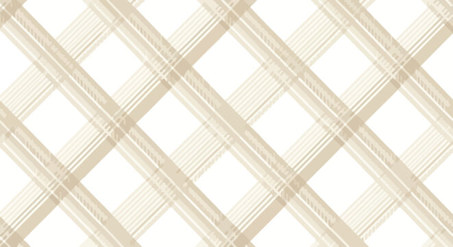 Elegant Grid Pattern with Beige Lines on White Background Subtle Diagonal Design for Versatile Use