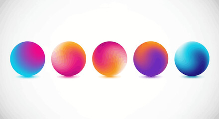 Gradient Spheres Colorful and Modern Design Elements for Creative Projects