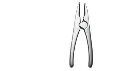A pair of pliers isolated on transparent background, a hand tool used to hold objects firmly, for bending or cutting it is made of metal and has a pivot point