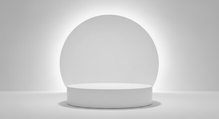 A captivating white snow globe, ready for customization