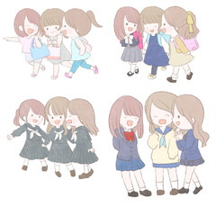 色んな年齢の女の子