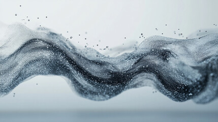 Glowing data streams flow like luminous rivers through a digital landscape, symbolizing information movement, connectivity, and continuous flow in a tech-driven world.