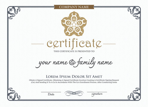 certificate of completion template