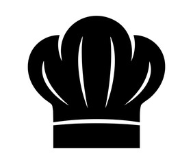 Chef hat silhouette vector illustration