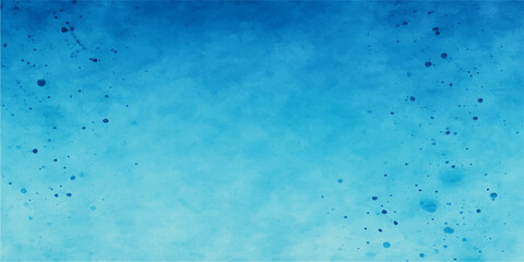 Old vintage blue grunge wall texture with light green watercolor paint pattern