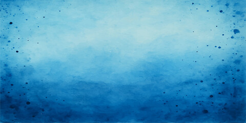 Vintage dark blue and light green painted grunge wall surface texture with aged paper art design backdrop