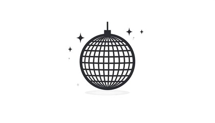 Obraz premium Disco Ball Icon - Party, Celebration, Entertainment, and Fun.
