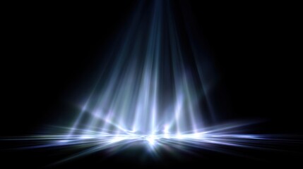 A stunning display of light emanating from a central point, creating a striking visual effect against a dark background.
