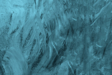 Abstract paint background. Oil or watercolor art. Brush strokes in yellow light blue color. Modern painting, canvas painting pattern. Wallpaper texture in neutral palette. Brushstroke pastel