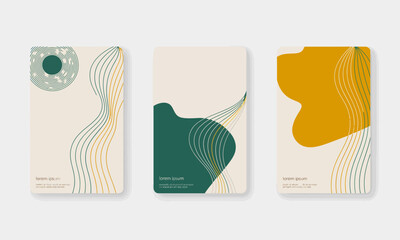 This image features an abstract design with flowing curved lines and geometric shapes, creating a visually appealing and harmonious composition ideal for various projects.