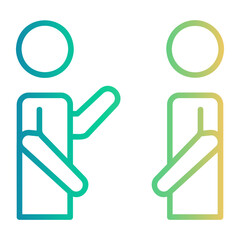 Obraz premium congratulation Line Gradient Icon