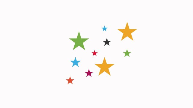 star  icon animation  illustration simple flat