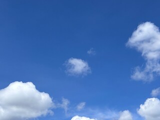 blue sky with clouds, blue