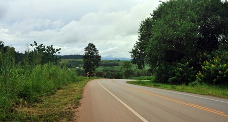 country road in the countryside