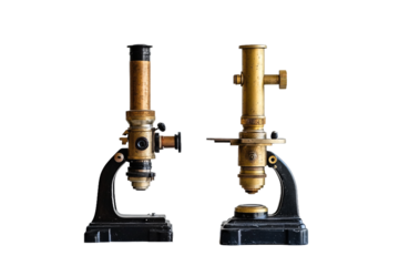 Two Microscopes Side by Side PNG