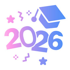 congratulation Gradient icon