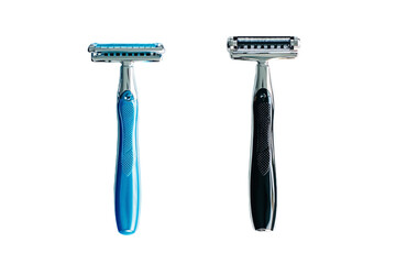 Two Razors Placed Apart PNG