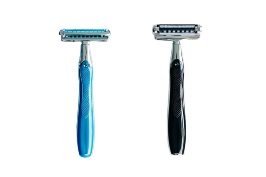 Two Razors Placed Apart PNG
