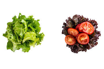 Two Salads Side by Side PNG