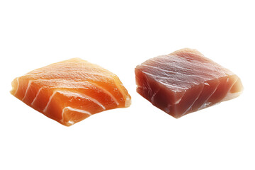 Two Sashimi Platters Displayed with Space PNG