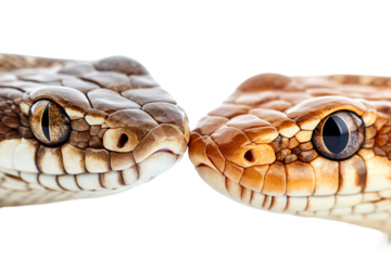 Two Snakes Side by Side PNG