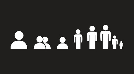 Group of business people teamwork concept illustration symbol