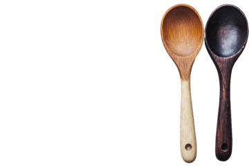 Two spoons placed side by side with space between them PNG