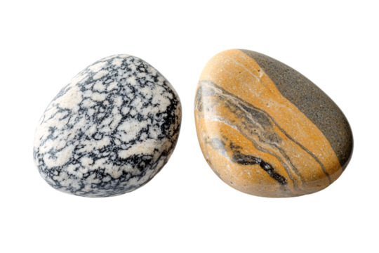 Two Stones Side by Side with Space Between PNG