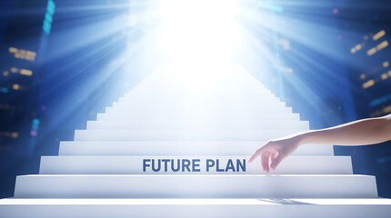 Start planning your future with a clear path forward, climbing the stairway to success, strategic goals, and visionary planning for a better tomorrow