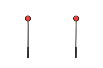 Twin Traffic Signals Positioned Side by Side PNG